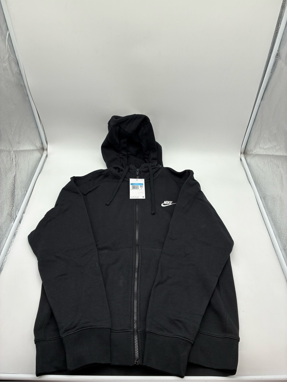 Nike Menโs Sportswear Club Fleece Full Zip Hoodie, M